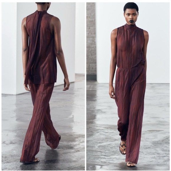 Zara organza tie dye stretch pants - Picture 2 of 12